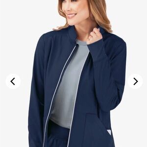 Butter Soft Stretch navy scrub jacket XL